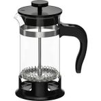 French Press, Paslanmaz Çelik-Siyah, 0,4 Lt
