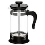 French press, paslanmaz çelik-siyah, 1 lt