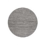 Frenda Home 120x120 cm Gri Hasır Görünümlü Pamuk Taban Dijital Baskılı Dekoratif Yuvarlak Halı