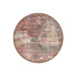 Frenda Home 140x140 cm Kahve Venüs Modern Kaymaz Deri Taban Yıkanabilir Yuvarlak Halı