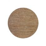Frenda Home 140x140 cm Vizon Hasır Görünümlü Pamuk Taban Dijital Baskılı Dekoratif Yuvarlak Halı