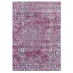 Frenda Home 140x200 cm Mürdüm Eskitme Desenli Dokuma Taban Dijital Baskılı Halı
