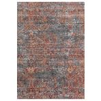 Frenda Home 140x200 cm Turuncu Eskitme Desenli Dokuma Taban Dijital Baskılı Halı