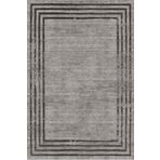 Frenda Home Antrasit 120x180 Çerçeve Desenli Dijital Baskılı Pamuk Taban Halı