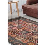 Frenda Home Binbirgece Pamuk Taban Dijital Baskılı Gri 140x200 cm Salon Halı