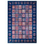 Frenda Home Binbirgece Pamuk Taban Dijital Baskılı Lacivert 100x200 cm Salon Halı