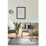 Frenda Home Gri 80x150 Çerçeve Desenli Dijital Baskılı Pamuk Taban Halı
