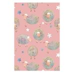 Frenda Home Koyun Desenli Kaymaz Deri Taban Pembe 80x150 Çocuk ve Bebek Halısı