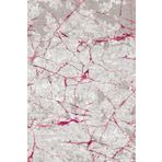 Frenda Home Mermer Desen Kaymaz Deri Taban Baskılı Pembe 120x180 cm Salon Halı