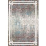 Frenda Home Yeşil 100x300 Çerçeve Desenli Dijital Baskılı Pamuk Taban Halı