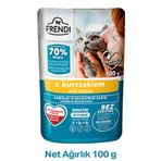 Frendi Tavuklu Lezzetli Soslu 10x100 gr Kedi Yaş Mama