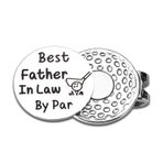 FrereFeter Kayınpeder, Par tarafından Hukukun En İyi Babası, Oyulmuş Golf Topu İşaretleyici, Kayınpeder için, Kayınpeder için, Pop Papa Doğum Günü Hediyeleri için Yıldönümü Düğün Hediyeleri