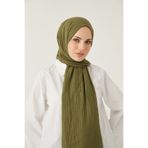 FRESCO SCARFS Kadın Tesettür Bambu Kraş Şal*yağ Yeşili