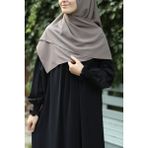 Fresco Scarfs Tesettür Hijab Medine Ipeği Eşarp 120x120 Gümüş - 120 x 120 cm