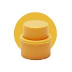 Fresh Keeping Carbonated Soda Sealer Bottle Pump Caps, Fizzy Drink Pressure Cap Bottle Top Stopper Saver Lid(Orange)