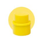 Fresh Keeping Carbonated Soda Sealer Bottle Pump Caps, Fizzy Drink Pressure Cap Bottle Top Stopper Saver Lid(Yellow)