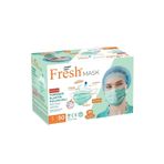 Fresh Mask 50'li Kalın İpli Açık Yeşil 3 Katlı Filtreli Burun Telli Medikal Maske