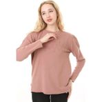 Fresh Moda Kadın Ince Triko Günlük Mevsimlik Kazak - Pudra - 3XL