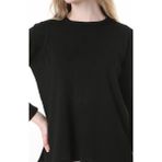 Fresh Moda Kadın Ince Triko Günlük Mevsimlik Kazak - Siyah - XL