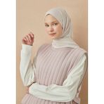 Fresh Scarfs Fildişi Penye Şal - 90K-Bej