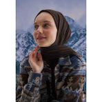 Fresh Scarfs Penye Şal Koyu Kahve