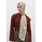 Fresh Scarfs Soft Yeşil Arıane Desen Şal