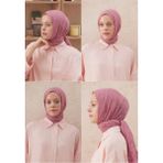 Fresh Scarfs Vual Crash Şal Soft Pembe