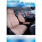 Fresh Start mazda Lantis Uyumlu Lüks Deri Oto Koltuk Kılıfı Ön Arka Set Bej Marjinal Series Fs