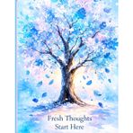 Fresh Thoughts Start Here: A Journal for Daily Writing, Reflection, Ideas and Inspiration | 120 Ruled Pages Notebook