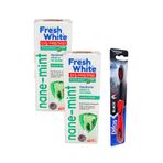 Fresh White Naneli Diş Macunu 90 gr x 2 ve Difaş Diş Fırçası