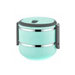 FreshBox 2 Katlı Sızdırmaz Yemek Termosu Sefer Tası Saklama Kabı Turkuaz 1,50 Litre