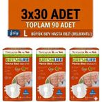 Freshlife Belbantlı Large Büyük Boy Hasta Bezi 90 Adet 3X30 Paket L