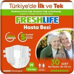 Freshlife Belbantlı Medium Orta Boy Hasta Bezi 30 Adet 1X30 Paket M