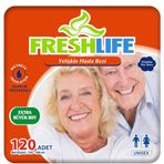 Freshlife Ekstra Large Büyük Boy Yetişkin 120-160 cm 120 Adet Hasta Bezi