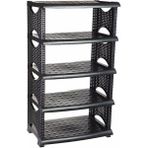 Freshlife Freslife Plastik Rattan Ayakkabılık - Siyah