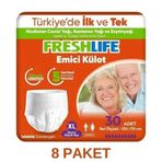 Freshlife XL 8x30'lu Emici Külot Yetişkin Hasta Bezi