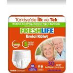 Freshlife XL Beden Sızdırmaz Külotlu Hasta Bezi 30 Adet Yüksek Emme Kapasitesi ile Pratik Kullanım