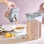 Freshmax Erzak Kabı 1.8 Litre, Sızdırmaz Kapaklı Gıda Saklama Kabı, BPA İçermeyen Plastik, Kuru Gıda ve Bakliyat için, 17.8 x 11.9 x 14 cm, 173 gr