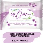 Fresh'n Soft Body Care - Intim Dış Genital Bölge Temizleme Mendili 2 Paket 40 Yaprak