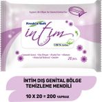 Fresh'n Soft Intim 10 Paket 200 Yaprak Dış Genital Bölge Temizleme Mendili
