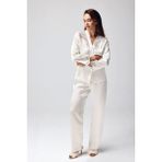 Freshness 9950-PT Saten Dantel Detaylı Pijama Takımı - Ekru