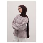 Freshscarfs Bambu Penye Şal Acı Patlıcan