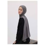 Freshscarfs BAMBU PENYE ŞAL KOYU GRI