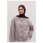 Freshscarfs BAMBU PENYE ŞAL KOYU MOR