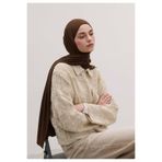 Freshscarfs BAMBU PENYE ŞAL SICAK KAHVE