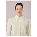 Freshscarfs FİLELİ DİKİŞSİZ DÜZ BONE LACİVERT