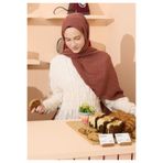 Freshscarfs Pamuklu Keten Şal Cranberry Sauce