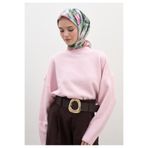 Freshscarfs Pembe Nerıssa Desen Pamuklu Viskon Eşarp
