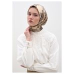 Freshscarfs Tozlu Kahve Reverıe Desen Pamuklu Viskon Eşarp