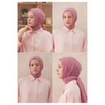 Freshscarfs VUAL CRASH ŞAL SOFT PEMBE